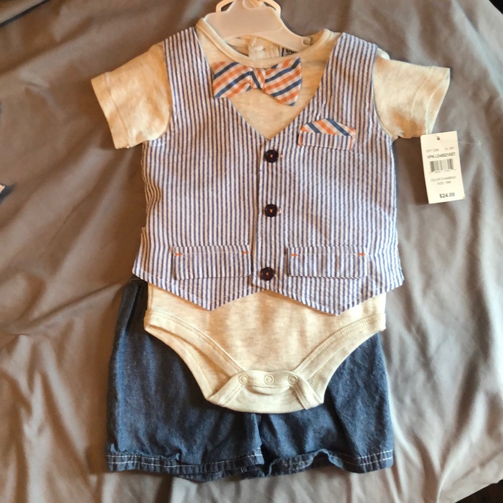 “Dressy” onesie with shorts